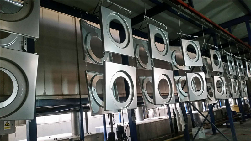 2鍍鋅闆(pan)噴塑（洗衣(yi)機）噴淋陶(tao)化